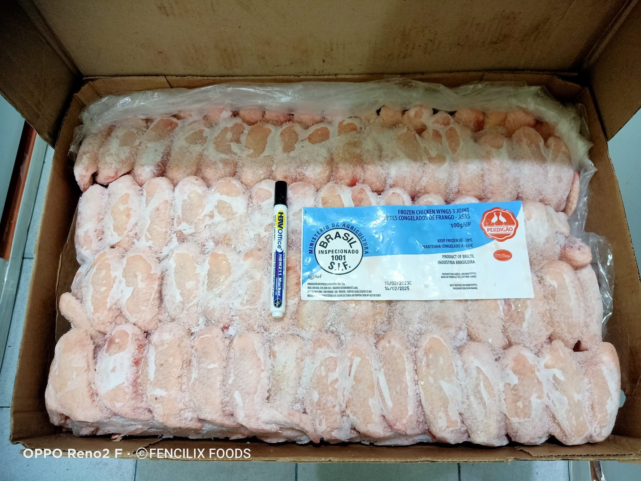 Frozen Chicken Mid Joint Wings / 3 Joint Chicken Wings